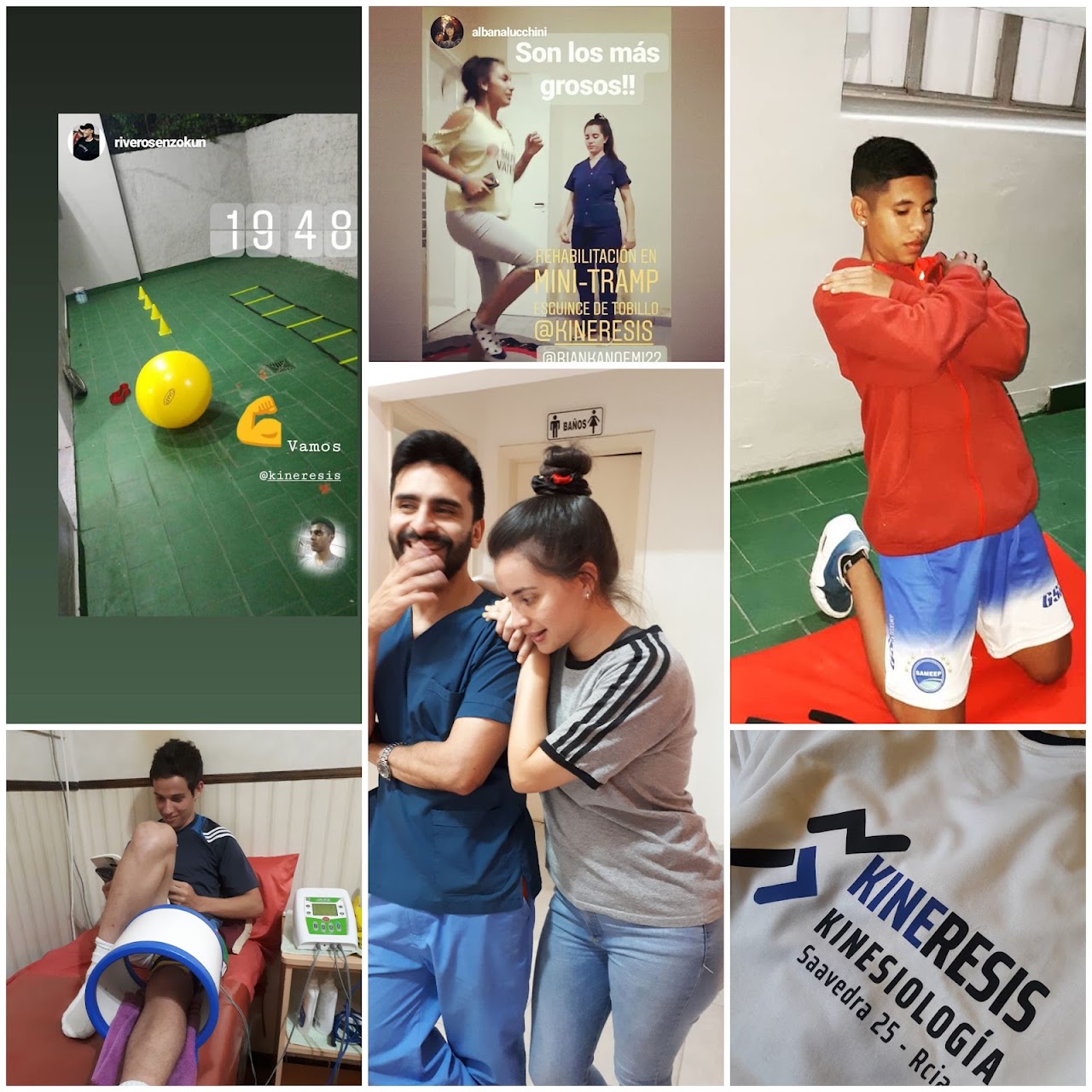 Equipo de Kineresis trabajando con un paciente